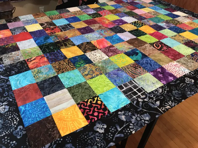 patchwork quilt top