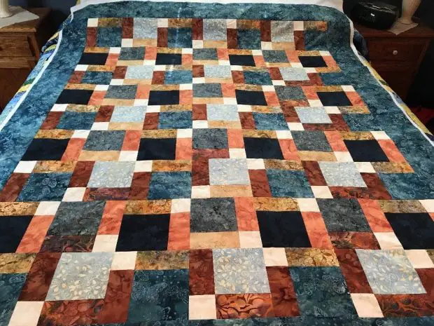 unfinished quilt top